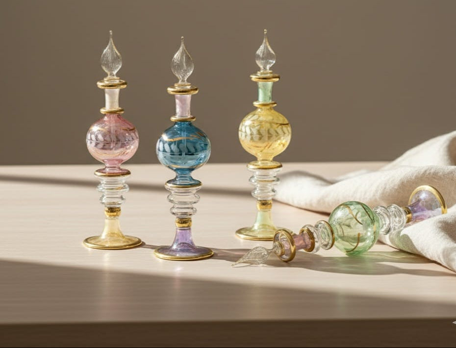 Temples of Glass: The Egyptian Art of Perfume Bottles